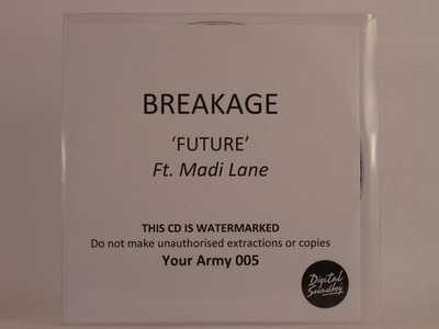 BREAKAGE FT MADI LANE FUTURE (F18) 1 Track Promo CD Single including White Sleev