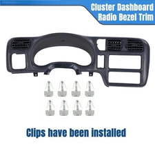 For Chevy S10 Blazer GMC Jimmy 03-04 Bravada 98-04 Cluster Dash Trim Bezel Cover
