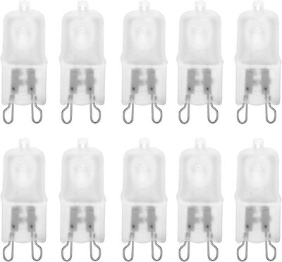 10 Pack Frosted Lense Dimmable Q50/G9/FR/120V G9 JCD 50 Watt 120 Warm White 