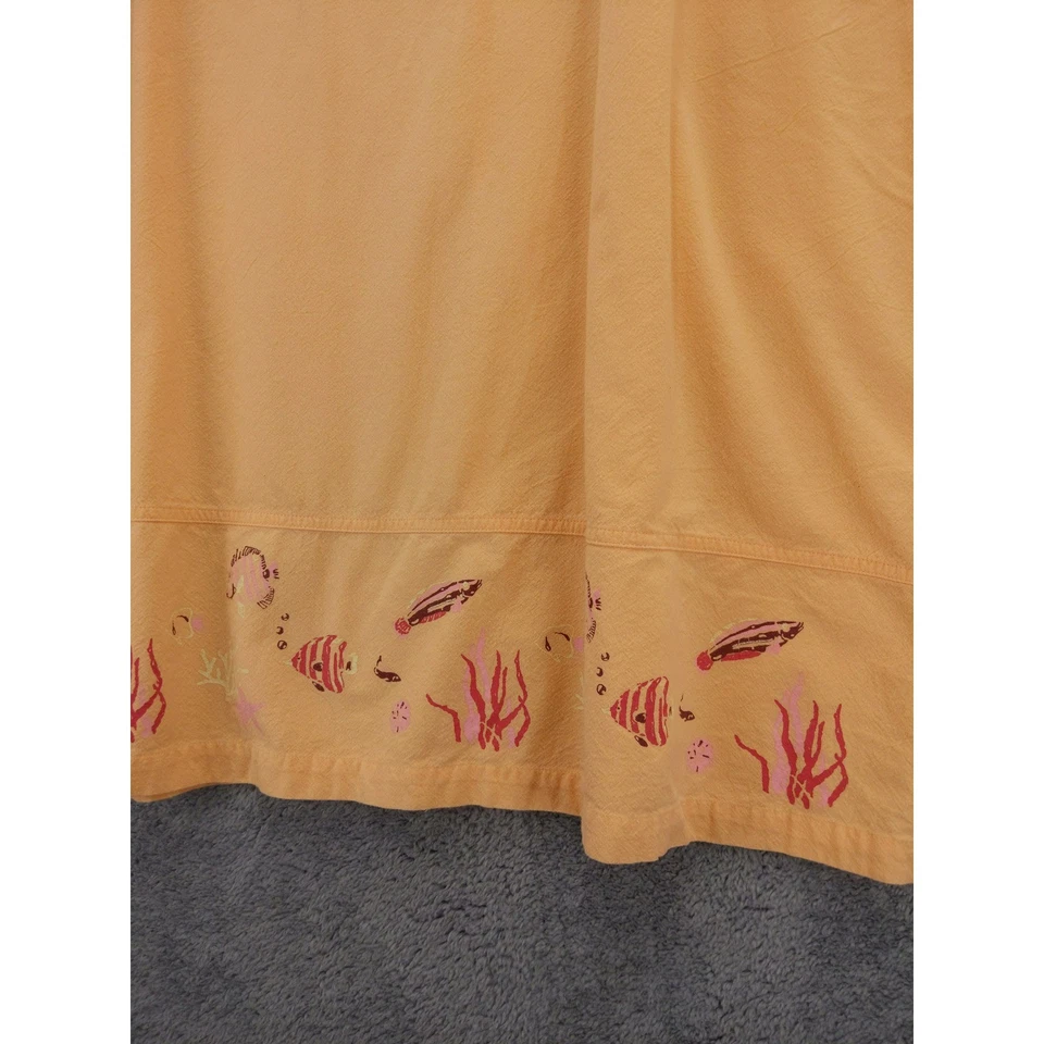 Vestido Jane Ashley Mujer 2X Arte para Usar Estampado en Bloque Océano Peces Caballitos de Mar Foto 3 de 4