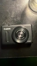 Canon PowerShot S100 12.1MP Digital Camera - Black