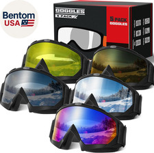 Ski Goggles for Men Women, UV Protection Snowboard Snowsports Goggles for Kids Y