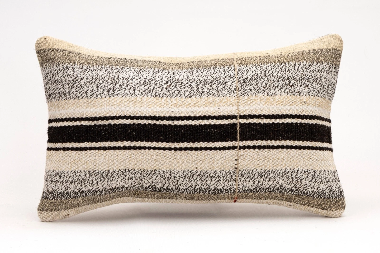Decorative Pillow Cover, 12x20 in, Turkish Kilim Cushion, Boho Sofa Throw Pillow