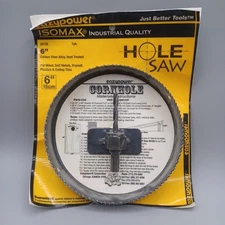 Isomax Eazypower CORNHOLE 6 " HOLE SAW Blade Wood Drill for Unfinished Cornhole