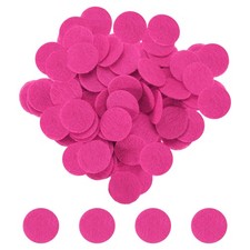500pcs Round Felt Circles 30mm 1-1/4" Craft Felt Non-Woven Fabric Pad Rose Red