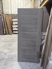 78x33” 44mm Vancouver Laminate Grey Fire Door