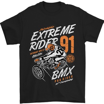 Maglietta Da Uomo Per Ciclismo BMX Rider 100% Cotone Maglietta Da Uomo Per Ciclismo BMX Rider 100% Cotone