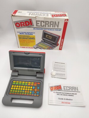SELTENE deutsche / französische Tastatur Ordi Screen Nathan 1989 TEST OK + BO + Anleitung
