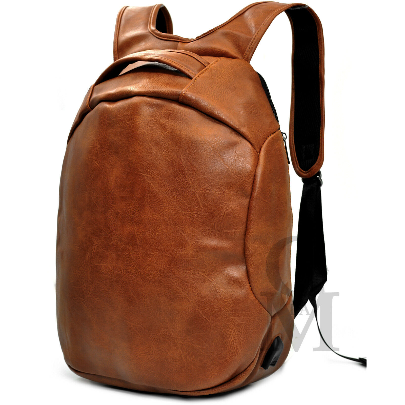 ZAINO UOMO PELLE GRANDE LAVORO VINTAGE MODA VIAGGIO PORTA PORTATILE PC IMBOTTITO - Foto 42 di 63