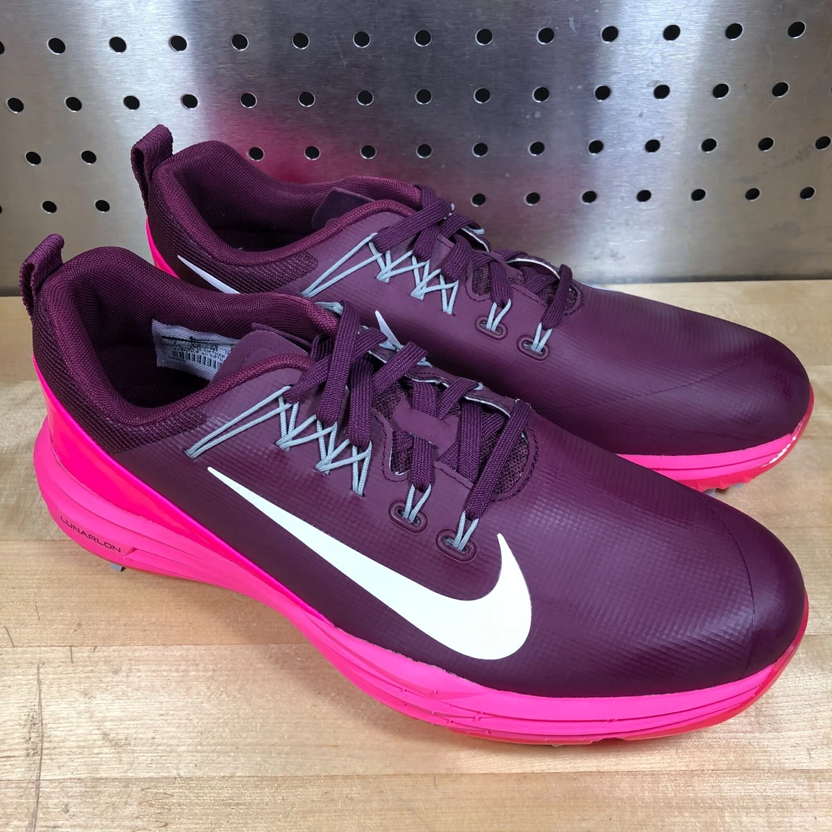 New Nike Lunar Control Vapor Bordeaux Pink Golf Shoes 880129 600 Women s Sz 7