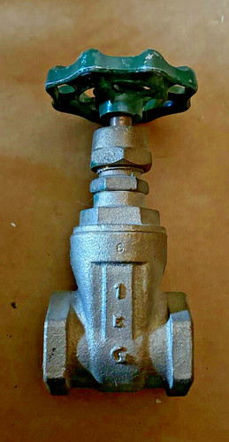 Grinnell 1" Brass Gate Valve Fig 3000 125 SWP 200 WOG Threaded USA made