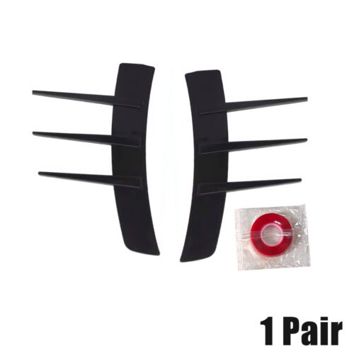 2pcs Car Modified Leaf Panels Simulate Shark Gills Flanks Body Trim Accessories - Foto 13 di 14