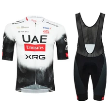 2025 Mens Team UAE Cycling Jersey And Bib Shorts Sets Cycling Bib Shorts Jerseys