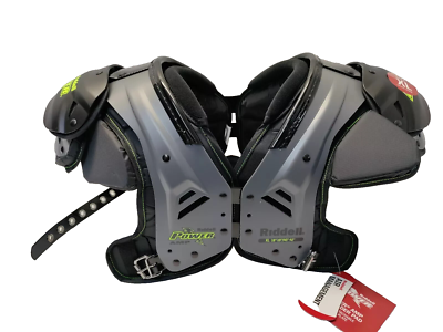 Riddell Power Amp Football Shoulder Pads With Backplate Junior