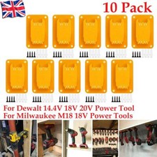 10Pack Tool Mount Holder Hanger For Dewalt 20V Milwaukee M18 18V Electric Drill