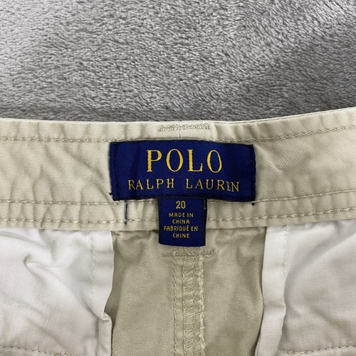 Polo Ralph Lauren Cargo Shorts Youth Size 20 White Classic Chino Outdoor - Picture 3 of 14