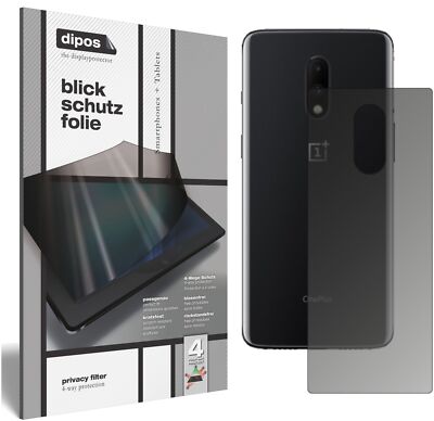 Schutzfolie für OnePlus 7 Rückseite mit Sichtschutz Blickschutz Folie