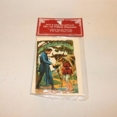 Vintage 1986 Jack & The Beanstalk Die-Cut Fold Out Panorama Shackman Collection