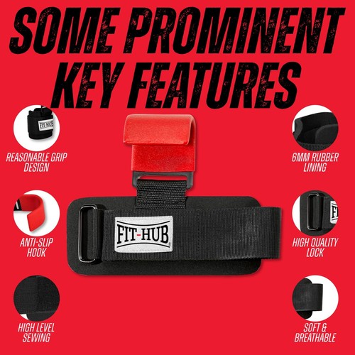 Pulling Aid Weight Lifting Hook Wrist Brace Supports Lifting Aids Strength Training - Picture 2 of 6