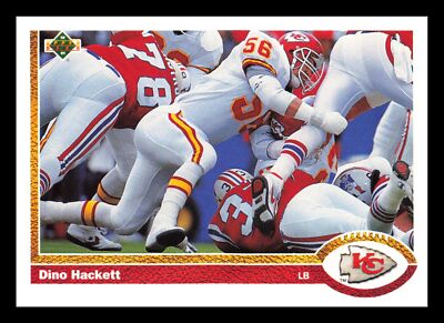 Dino Hackett #298 1991 Upper Deck Kansas City Chiefs