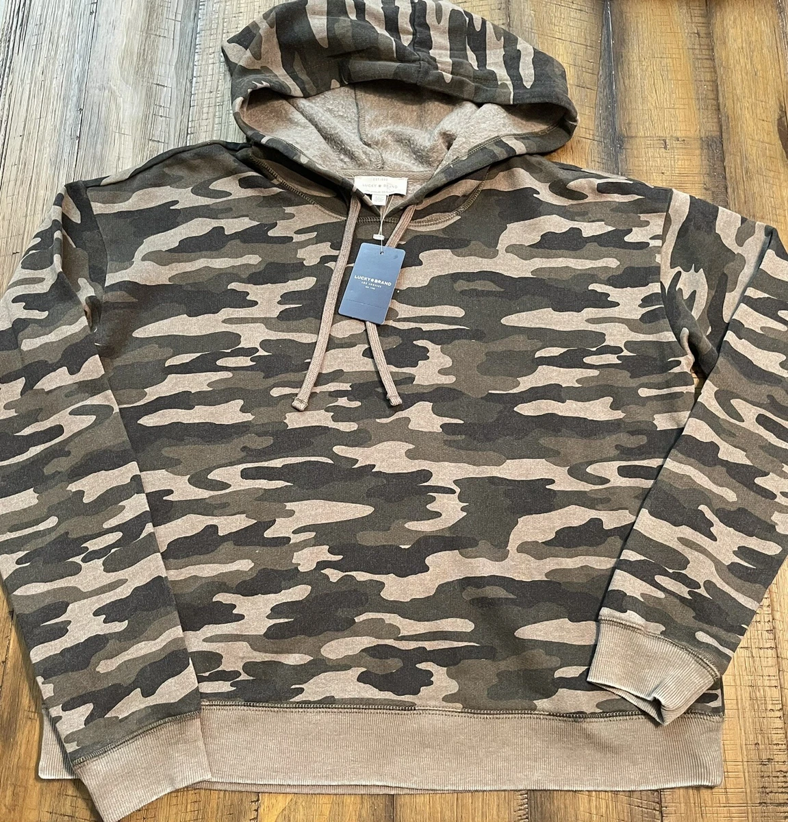 Camo print hoodie clearance women's