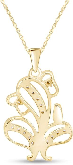 2/7 Ct Hindu Religious Ganesh Pendant Necklace Lab Grown Diamond ...