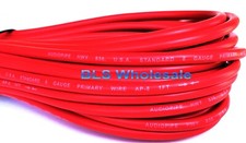 Red 12V Auto Primary Wire 8 Gauge 25ft Car Boat Camper Power Cable Wiring