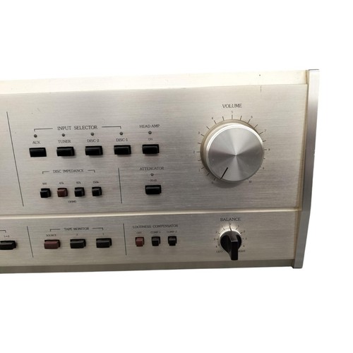 ACCUPHASE Amplificatore Integrato E-301Silver Apparecchiatura Audio JPN Mantenuto Usato - Foto 3 di 15