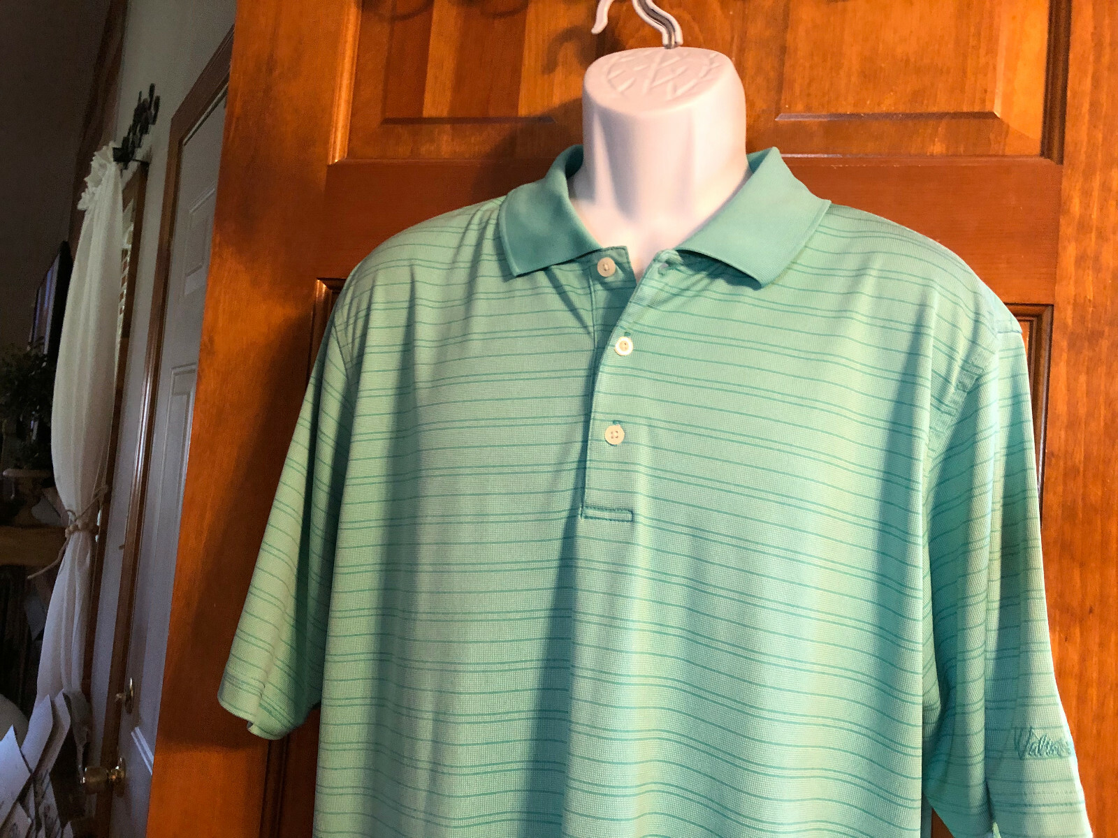 Excellent Condition Walter Hagen Men's Striped Polo … Gem