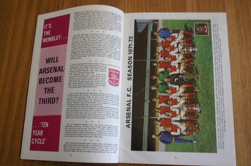 Arsenal v Leeds Utd 1972 FA Cup Final Programme and Ticket - Picture 7 of 19