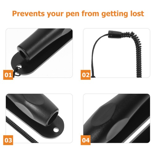 Retractable Cord with Base Bank Pen Rope with Base Hanging Rope Stylus Pen - Zdjęcie 11 z 12