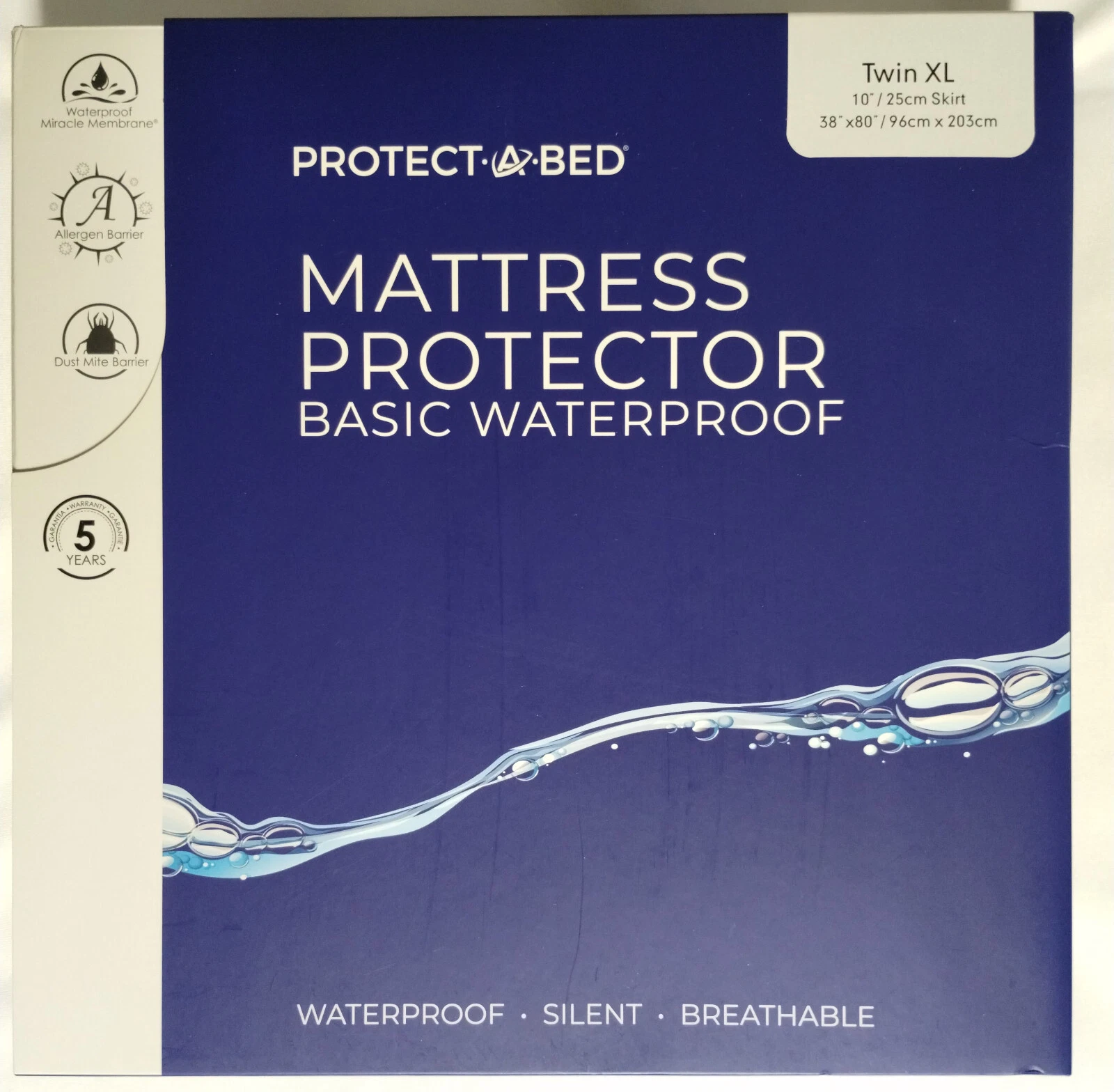 Mattress Protector Cover Waterproof Dust Mite & Allergen Proof TWIN XL White New