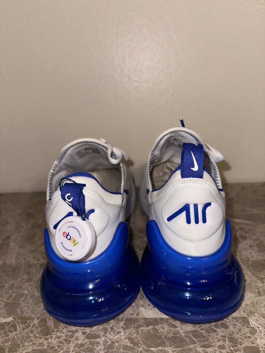 Nike Air Max 270 White Royal Blue Kentucky Mens Shoes DH0268-100