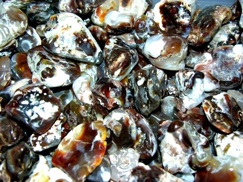 Fire agate polished rough New Mexico 1/4 pound lots 1 plus piece - Picture 5 of 5