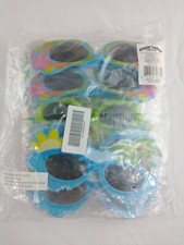 Tropical Shaped Bulk Sunglasses Kids Luau Events Goodie Bags Party Favors 12 Pcs