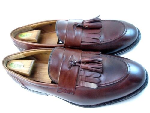 Allen Edmonds "RANDOLPH" Leather Kiltie Penny Loafers 11.5 EEE Mahogany (429N) - Picture 3 of 11