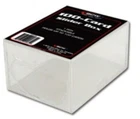 Lot of 2 BCW 100 ct 2-piece Slider Clear Plastic Baseball Trading Card Boxes box