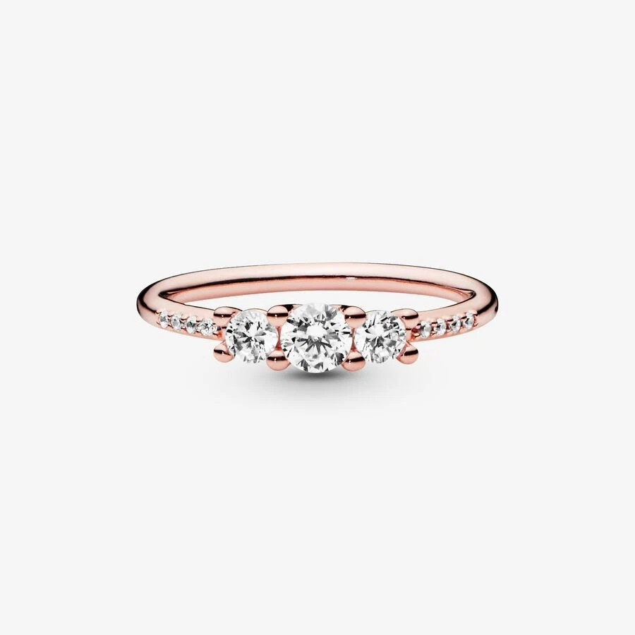 Pandora 3 shop stone ring