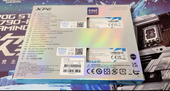 ADATA XPG RGB LANCER ASUS STRIX 6400mhz 32G(16*2) xmp3.0
