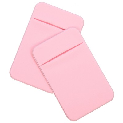  2 Pcs Credit Cell Phone Wallet Back Card Holder Finger Stick