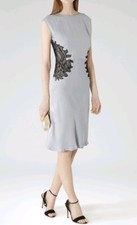 REISS Danza Silk dress size 8 knee length --Used once--