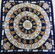 Scarf 100 Pure Silk Vintage Women 1792 84cm x 84cm