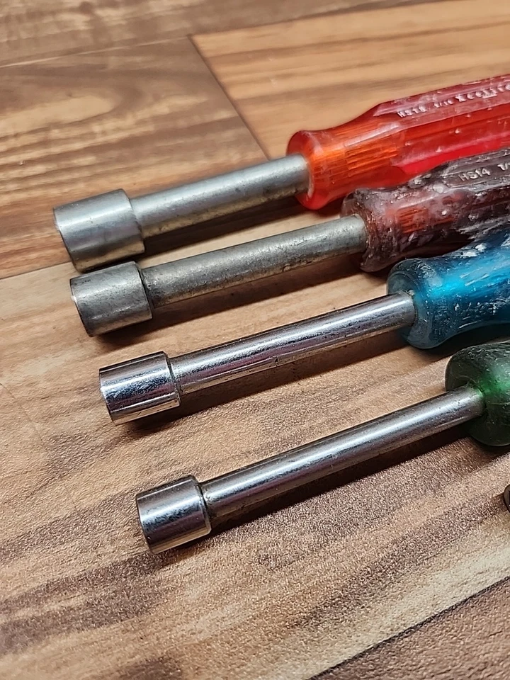 Five XCELITE HS18 HS14 HS12 HS11 P9 Six Point NUT DRIVERS - USA - - Image 4 of 4