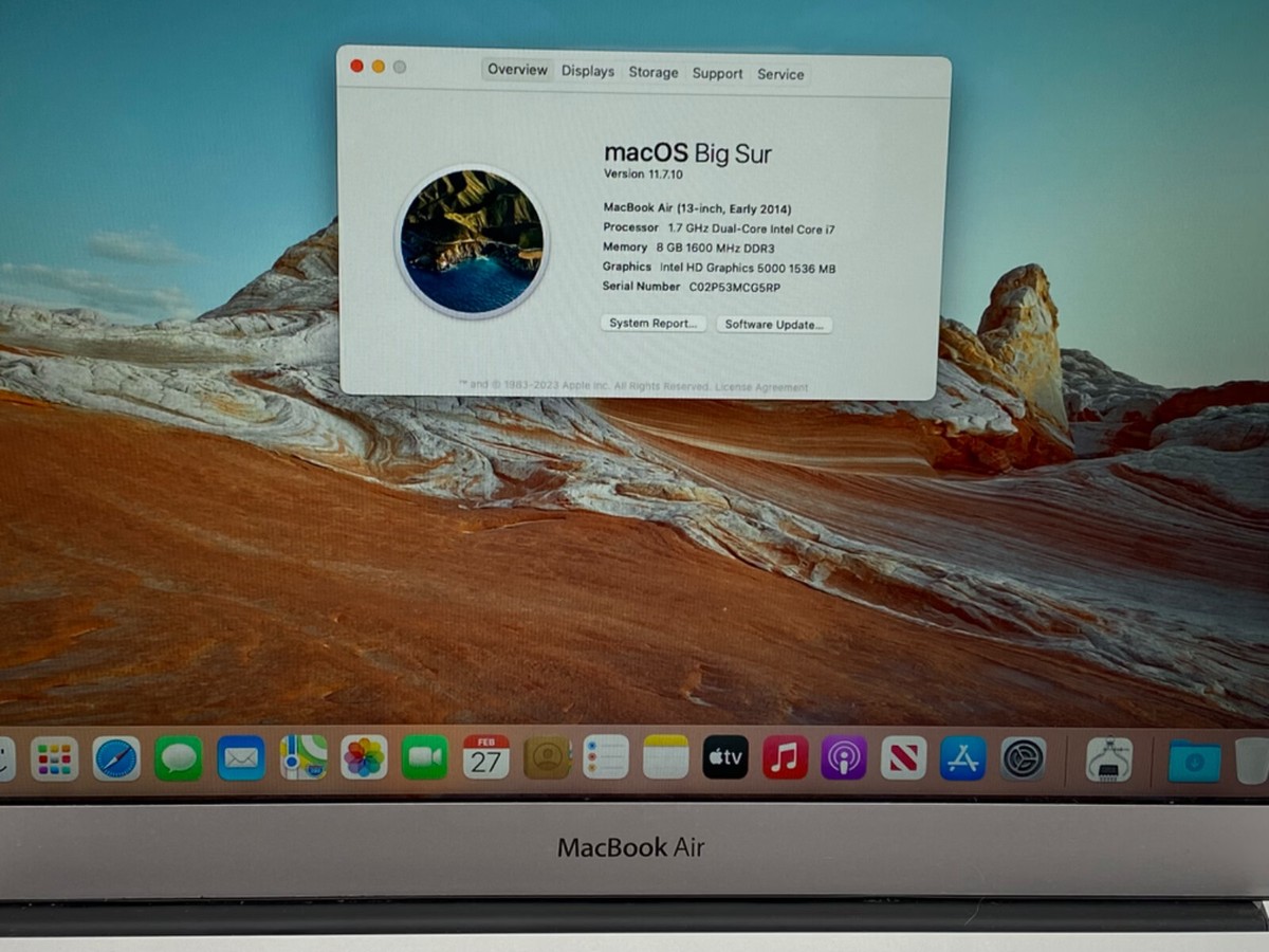 ノートPC Mac (Apple) - Macbook Air 2014  Core i7 Restored 2014 Apple MacBook Air 11.6