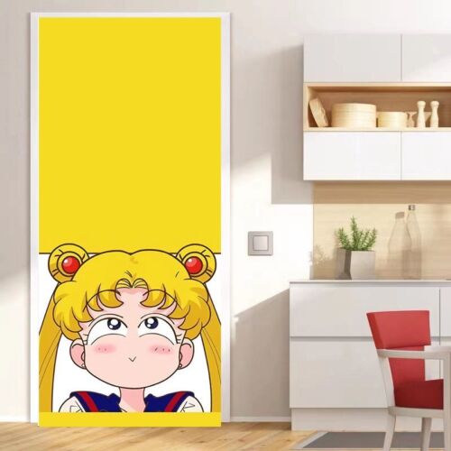 Pegatinas de puerta Sailor moon Anime pegatinas de pared pegatinas de pared pegatinas de puerta de pared PVC - Imagen 1 de 1