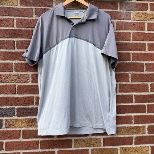 Puma Golf Men's Dry Cell Performance Golf Polo Shirt Grey Size XXL
