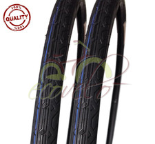 2 COPERTONI PNEUMATICO BICI BICICLETTA CONDORINO EPOCA 28 NERO 700 28 1 5/8  1/8