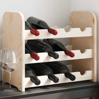 Weinregal Flaschenregal FlaschenstäNder Weinschrank Massivholz Kiefer vidaXL