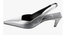 AUTHENTIC GUCCI Women Mallory Slingback Pumps with GG Hardware