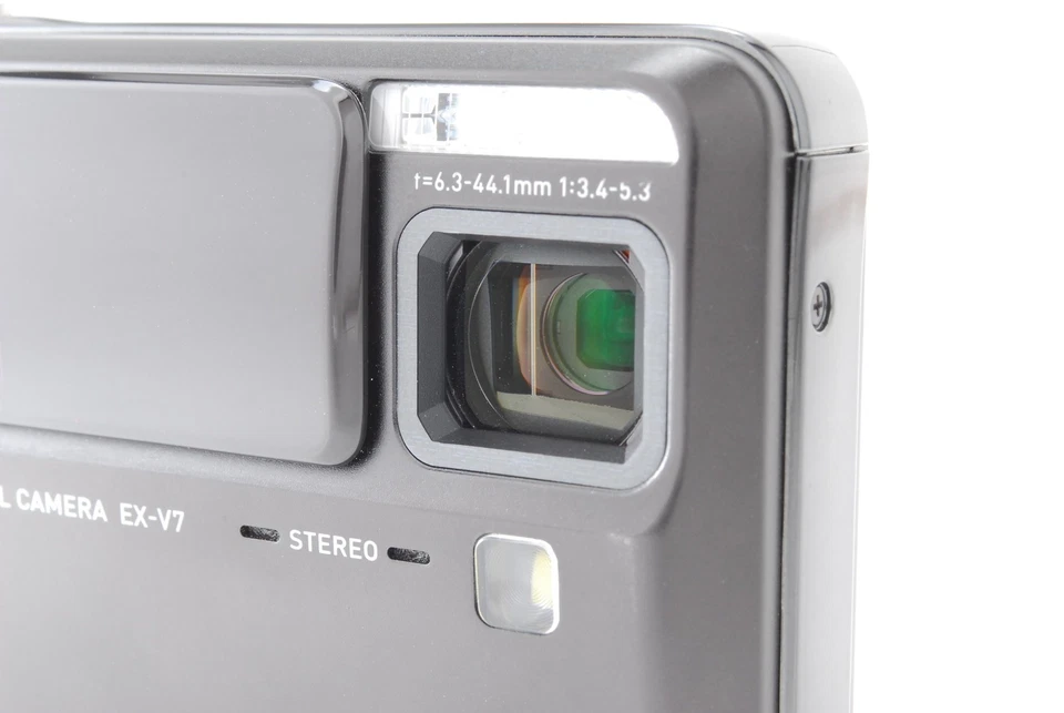 ⏯️[MINT w/Case] CASIO EXILIM EX-V7 7.2 MP Compact Digital Camera Black JAPAN - Image 4 of 4